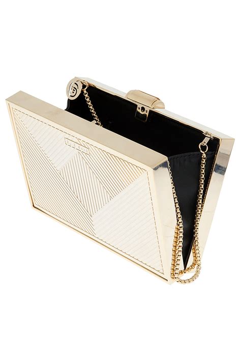 gold metal box bag|Gold Box Clutch Bags .